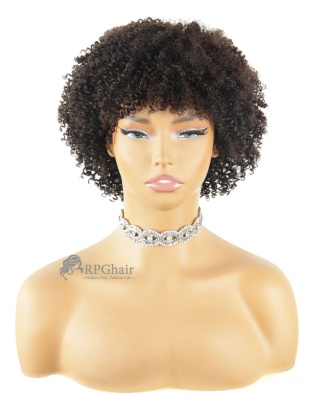 Orange Ginger Short Pixie Cut AirFit Capless Wigs Indian Remy Hair [AFW01]