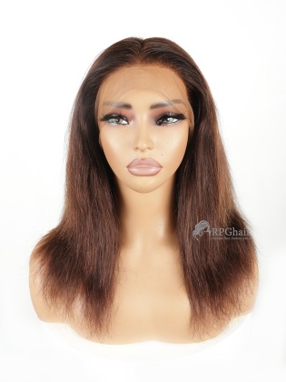 12" 180% Density Silky Straight Hair Style Indian Virgin Hair 360 Lace Wig[CSL246]