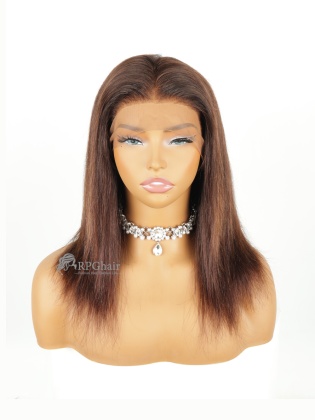 12" 180% Density Silky Straight Hair Style Indian Virgin Hair 360 Lace Wig[CSL246]