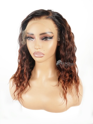 14" 300% Density Highlights Loose Curly Hair Style Indian Virgin Hair 6x9 HD Lace Wig[CSL247]