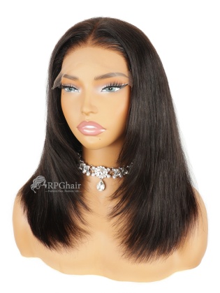 Silky Straight Layered Bob Glueless 5x5 Closure HD Lace Wig [HCW15]