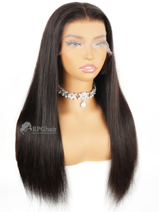 Silky Straight Invisi-Strap Snug Fit Glueless 360 HD Lace Wig & Clean Hairline [ISW01]