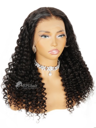 Deep Curly Invisi-Strap Snug Fit Glueless 360 HD Lace Wig & Clean Hairline [ISW03]