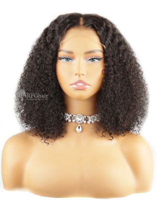 Ready To Go Kinky Curly Natural Black Glueless 5x5 Closure HD Lace Wig [HCW01]