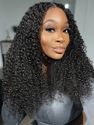 Wear & Go Glueless 9x6 HD Lace Wig Water Curl Pre-Cut & Pre-Plucked & Pre-Bleached [WG05]