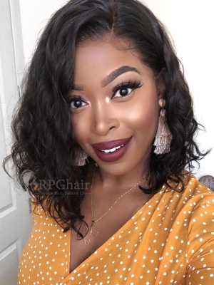 Big Density 360 Lace Frontal Wigs Yaki Straight Indian Remy Human Hair