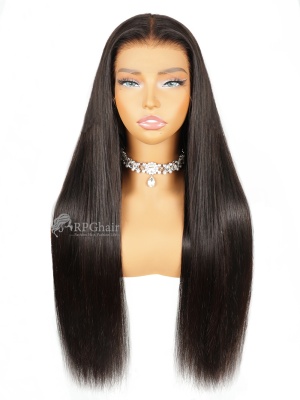 Pre-bleached Tiny Knots & Big Heavy Density Silky Straight Clean Hairline 13x4 HD Lace Frontal Wig [GFL07]