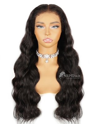Body Wave With Curly Edges Invisi-Strap Snug Fit Glueless 360 HD Lace Wig [ISW06]