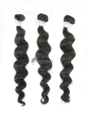 Water Wave Indian Virgin Hair 3 Bundles Natural Color